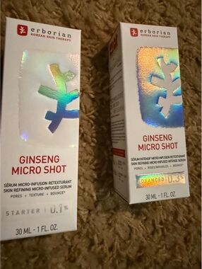 Erborian Lot of 2  micro shot beginner and advanced Korean